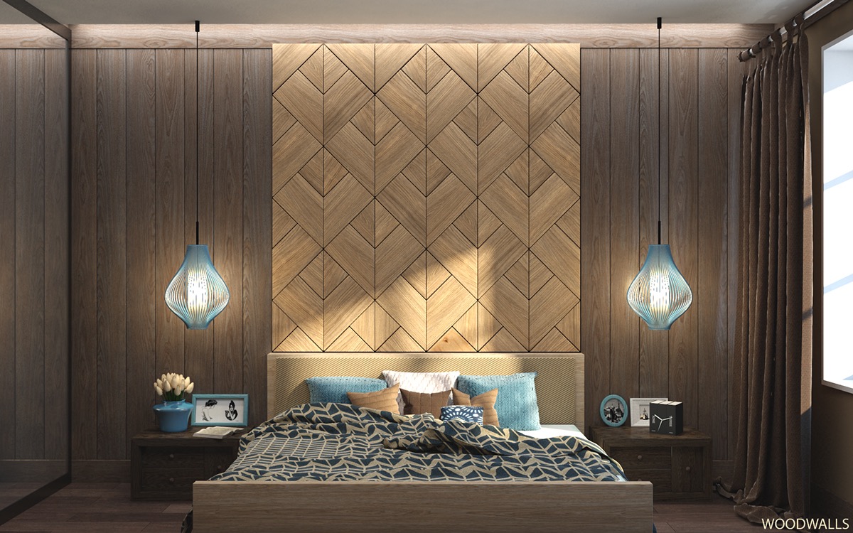 20 Unique Bedroom Designs With Wood Walls