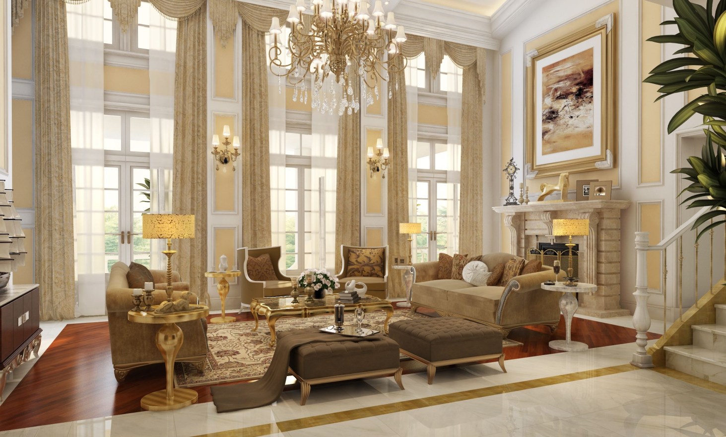 View of 20 Curtain Ideas for Your Luxurious Living Room