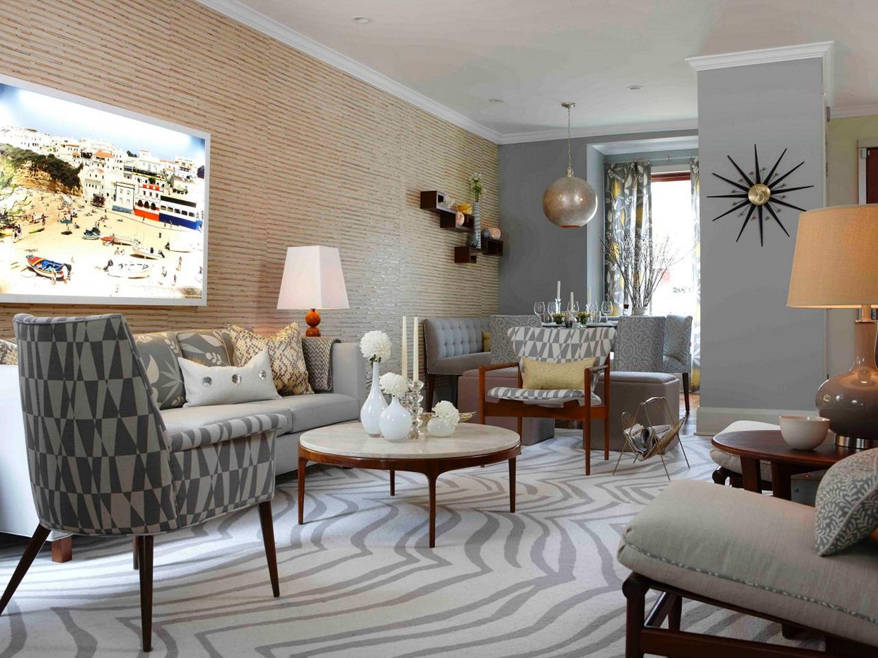 View of 20 Beautiful Living Rooms with Mixed Design Styles