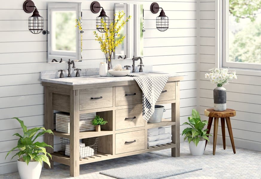 20 Gorgeous Examples of a Farmhouse Bathroom